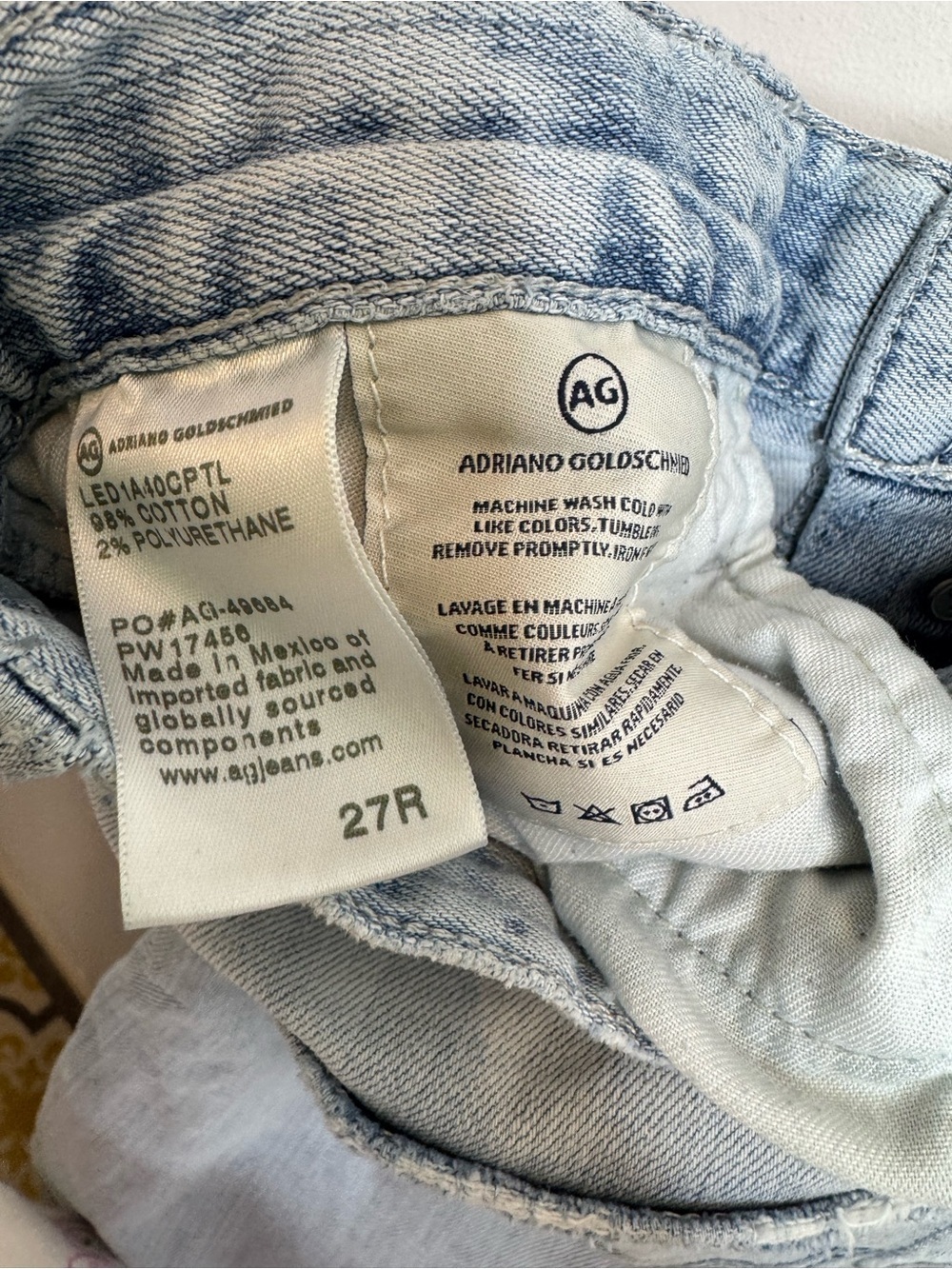 Anthropologie Light Blue Button-Fly Boyfriend Jeans - Picture 5 of 5